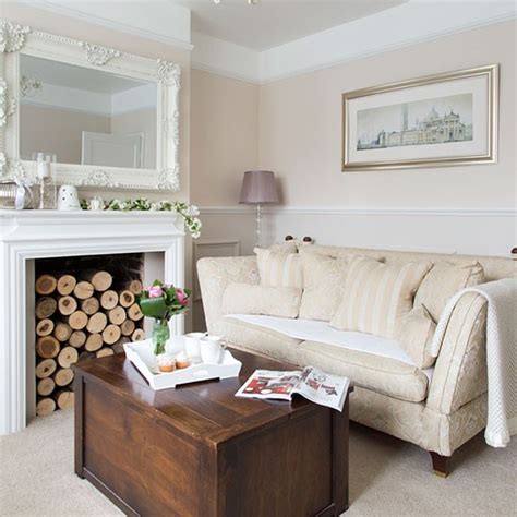 Hi guys, do you looking for through lounge ideas. Traditional cream living room | Decorating | housetohome.co.uk