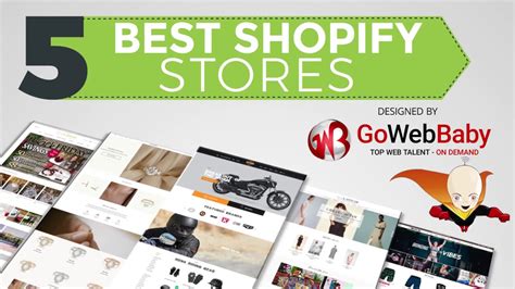 5 Best Shopify Stores Design By Gowebbaby Youtube