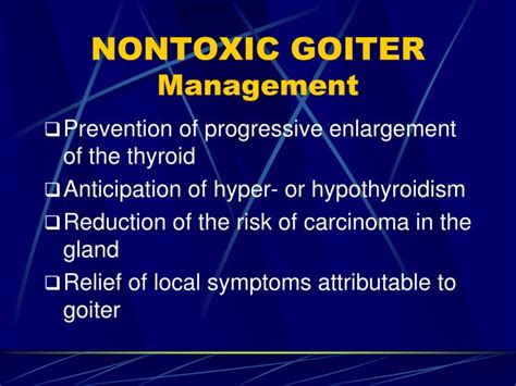 Ppt Simple Nontoxic Goiter Diffuse And Multinodular Powerpoint