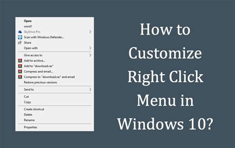 Add Or Delete Items From Right Click Context Menu In Windows Webnots