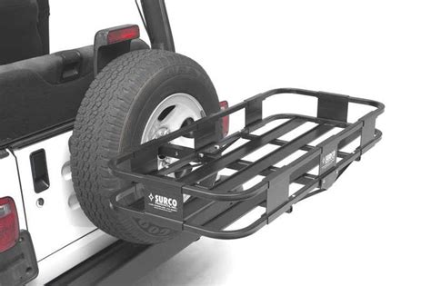 Surco Sj4319 Spare Tire Rack For Jeep Vehicles Jeep Wrangler Spare