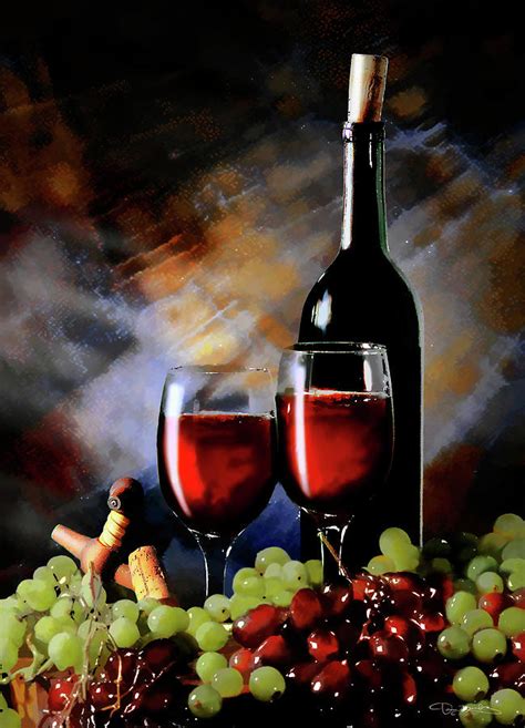 Wine Bottle Glass And Grapes Photograph By Dan Barba Fine Art America