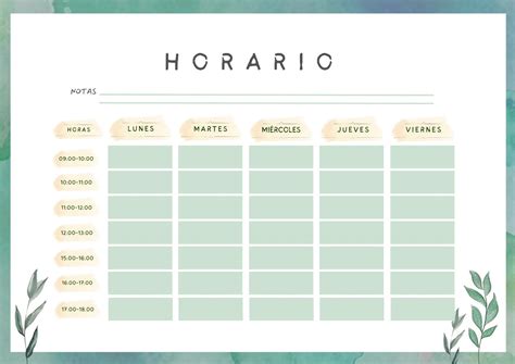 Plantillas De Horarios Plantillas Horarios Escolar 100 Editables Canva