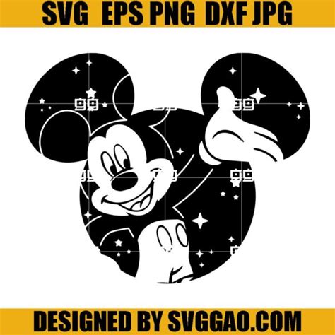 Mickey Head Svg Mickey Ears Svg Disneyland Ears Svg