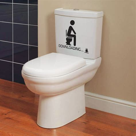 Funny Toilet Seat Bathroom Stickers Decals Etsy