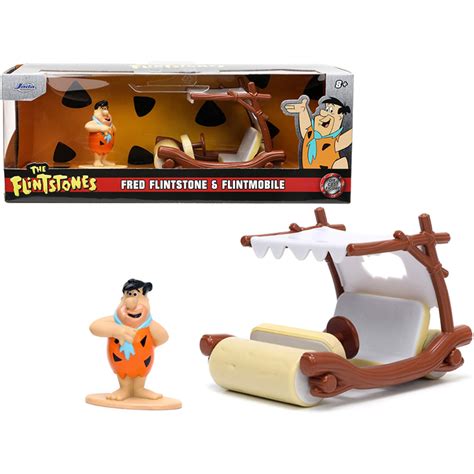Flintmobile With Fred Flintstone Diecast Figurine The Flintstones