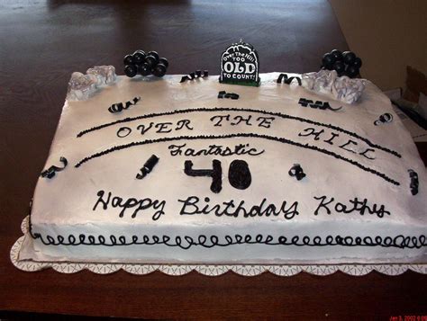 Over The Hill Birthday Cake 40th Birthday Cake 12 Sheet Flickr