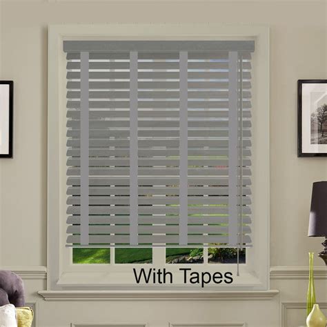 Cheapest Grey Faux Wood Venetian Blinds With Tapes Just Blinds