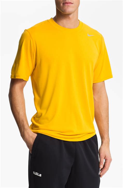 Nike Legends Dri Fit T Shirt In Yellow For Men University Gold