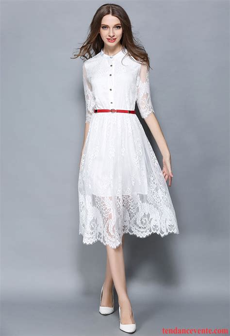M , l , xl produit neuf jamais utilisé paiement à la livraison. Vetement Robe Femme L'automne Dentelle Femme Creux Guipure ...