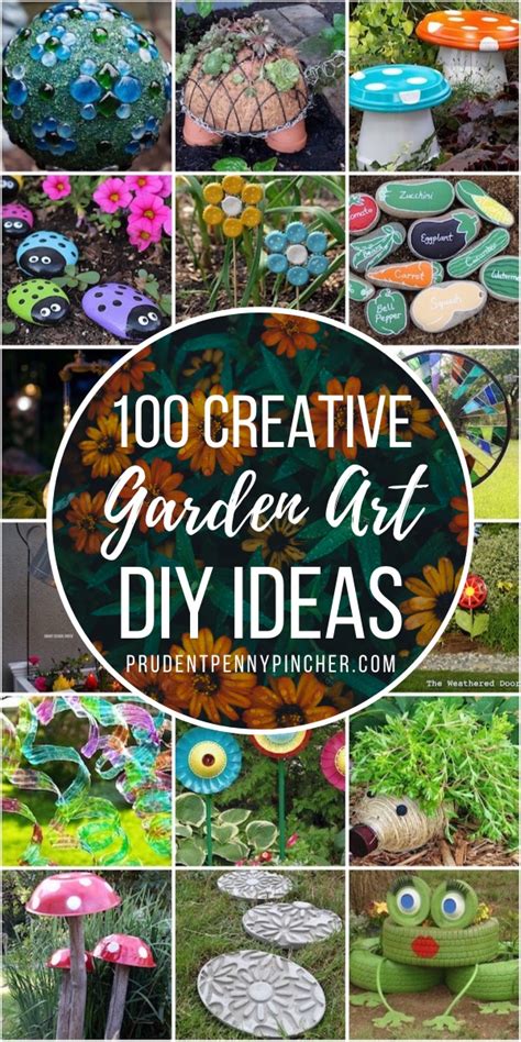 100 Creative Diy Garden Art Ideas Prudent Penny Pincher