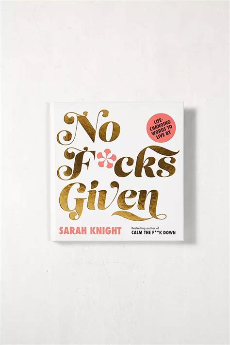 No Fcks Given By Sarah Knight Urban Outfitters Uk