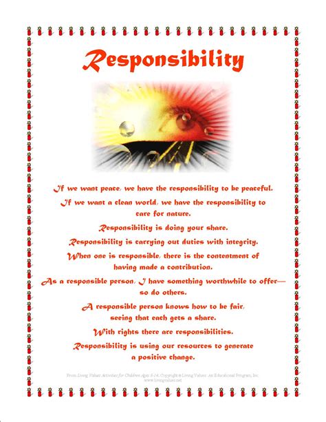 Responsibility Poems