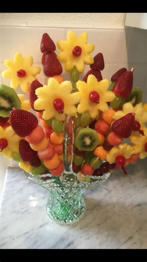 Maybe you would like to learn more about one of these? A tasty homemade fruit bouquet! Need: fresh fruit, flower ...