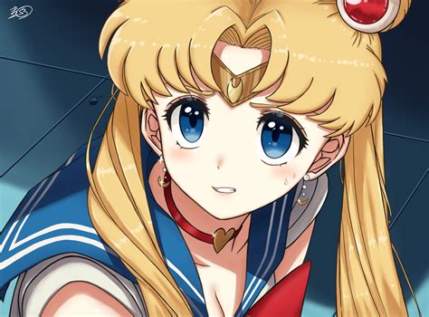 Safebooru Girl Bishoujo Senshi Sailor Moon Blonde Hair Blue Eyes