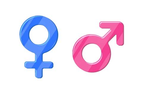 Heterosexual Gender Symbol Combined Mars And Venus Icons Male And