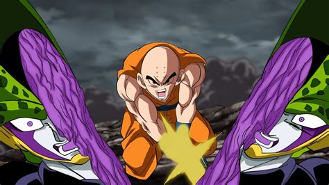Android Krillin Humiliates Perfect Cell Dragon Ball New Hope