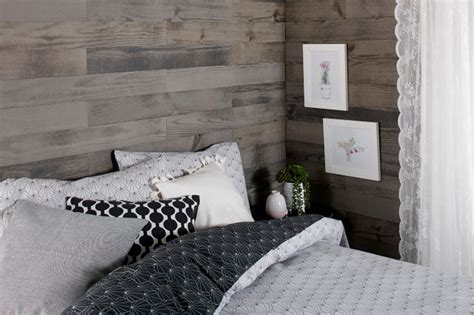 Timberwall Barnwood Collection Driftwood Grey Rustic Bedroom By