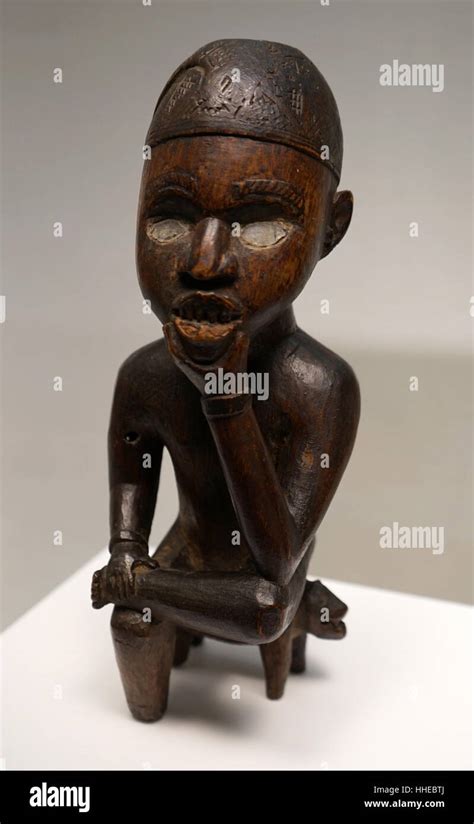 Wooden Figure For Ancestor Worship Bakongo Tribe Yombe Group