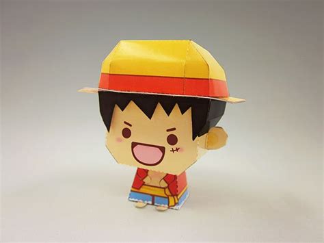 One Piece Papercraft Luffy Paper Dolls Diy Paper Toys Paper