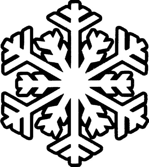 Download High Quality Snowflake Clipart Black And White Coloring