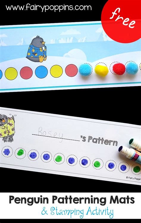 These fun tooth fairy printables are available for free to you just for checking out our great site. Penguin Patterning Mats | Fairy Poppins | Preschool penguin activities, Kindergarten math ...