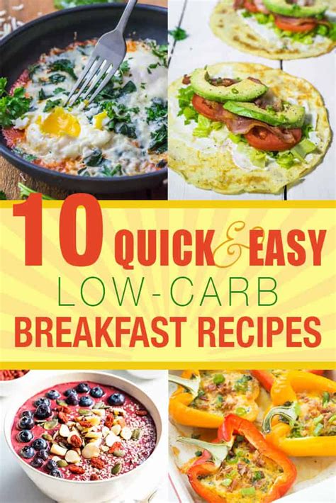 20 Of The Best Ideas For Quick And Easy Low Carb Breakfast Best Diet