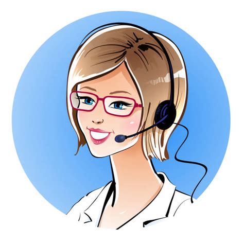 Call Center Agent Illustrations Royalty Free Vector