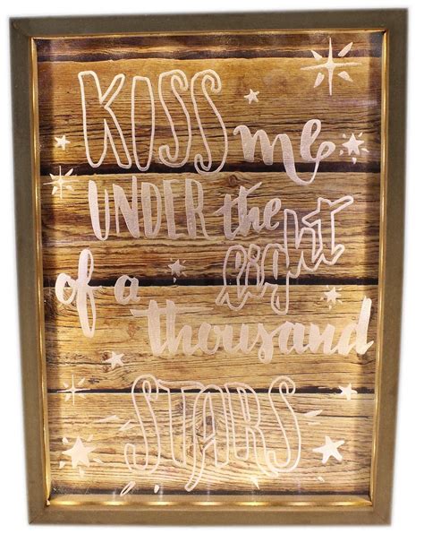 Wooden Box Frame Light Up Led Slogan Plaque Love Sign 34cm X 25cm
