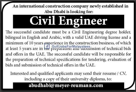 Contoh Job Vacancy Civil Engineering Contoh Three