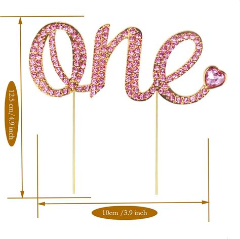 Cake Toppers Home Rose Gold Glitter Number One Cake Topper,Birthday or