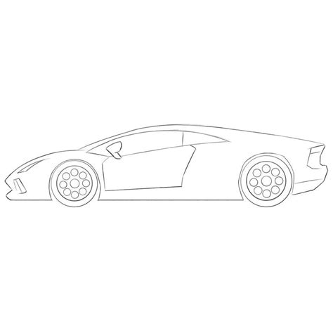 How To Draw A Lamborghini For Kids