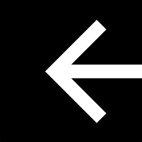 Arrow Pointing Left Inside A Black Square Ios 7 Interface Symbol Icons