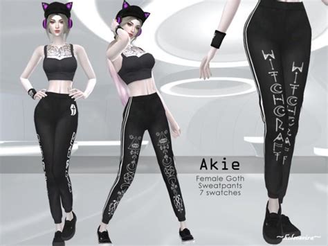 Helsoseiras Akie Goth Sweatpants Mesh Needed Sims 4 Sims Sims 4 Cc