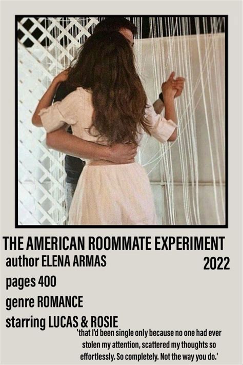 The American Roommate Experiment Polaroid Poster In 2023 Book