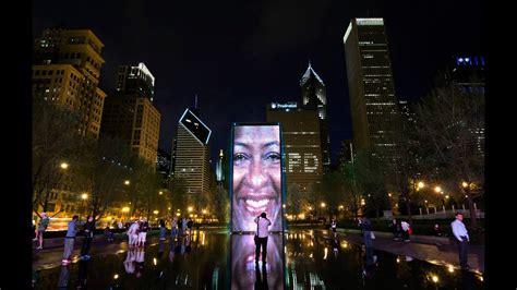 Crown Fountain At Millennium Park By Crystal Fountains Chicago