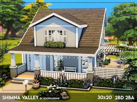 The Sims Resource Shimna Valley No Cc Sims House Design Sims 4