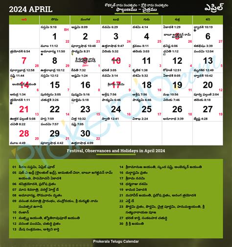 Telugu New York Calendar Hali Prisca