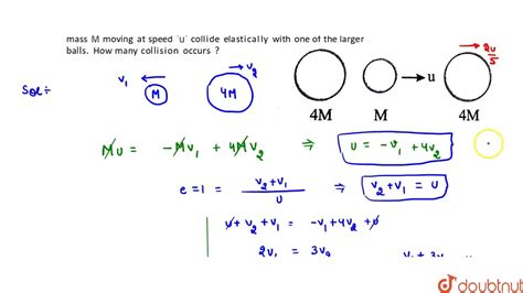 Two Particle Of Equal Masses `4 M` Are Initially At Rest A Particle Of Mass `m` Moving At Speed