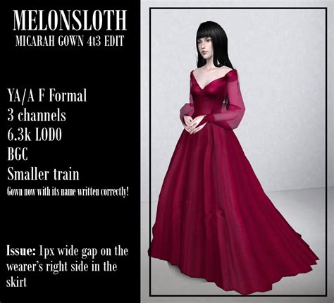 Deniisus Simblr • Melonsloths Micarah Gown Edit 4t3 Conversion