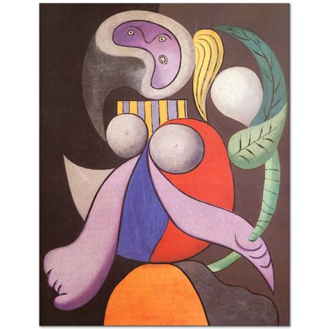 Pablo Picasso Woman With Flowers Art Print Canvastar