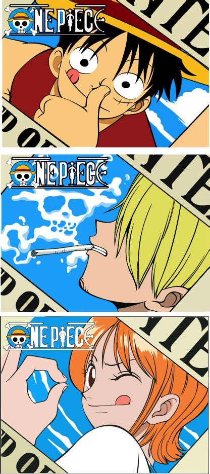 Vector One Piece One Piece Luffy Nami Sanji Clip Art