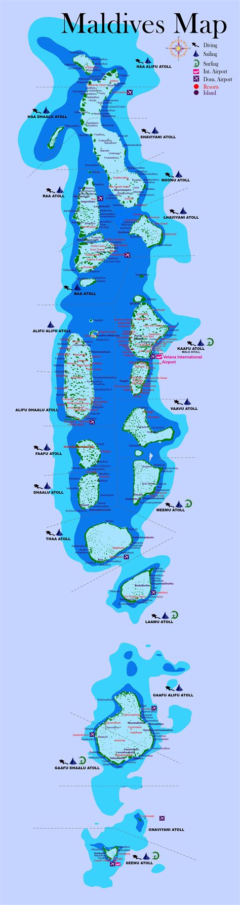Maldives Map Full Mapas