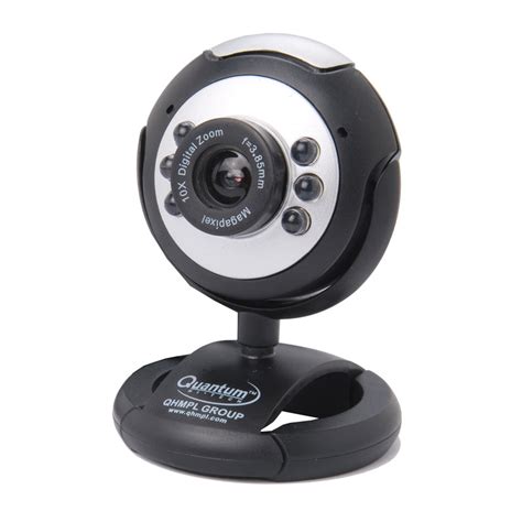 Buy Quantum Pc Web Cam 25 Mp Interpolated Usb 6 Led Lights Camera Mic