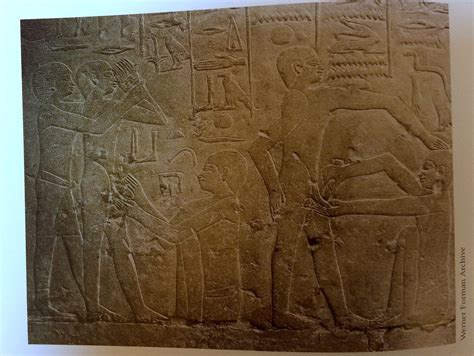 This Relief In The Egyptian Tomb Of Ankhmahor Depicts A Priest Performing Circumcision