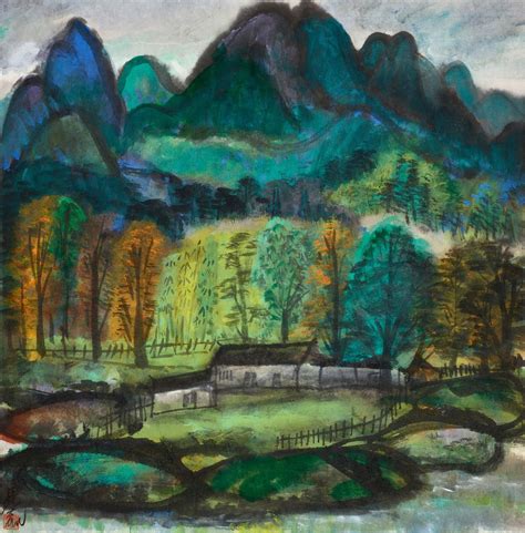 林風眠 風景 Lin Fengmian Landscape Fine Chinese Paintings 2022