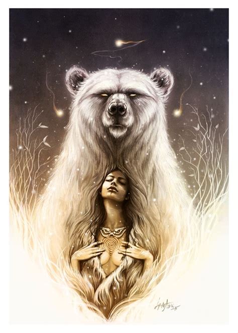 Her name is uraza and she could talk before she was a. "Bear Spirit." Totem Series. by Lorena Assisi | Spirit animal art, Bear art, Bear spirit animal