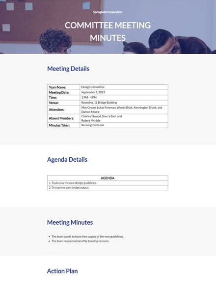 269 Free Meeting Templates Edit And Download