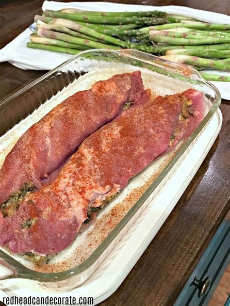 Most cuts have less than 10 grams of fat and also provides protein, vitamin b6, riboflavin, thiamine, phosphorus, and niacin. Healthy Stuffed Pork Loin | Recipe | Pork, Pork loin, Cooking