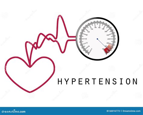 Arterial High Blood Pressure Checking Conceptvector Illustration Flat